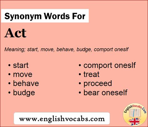 acts synonyms